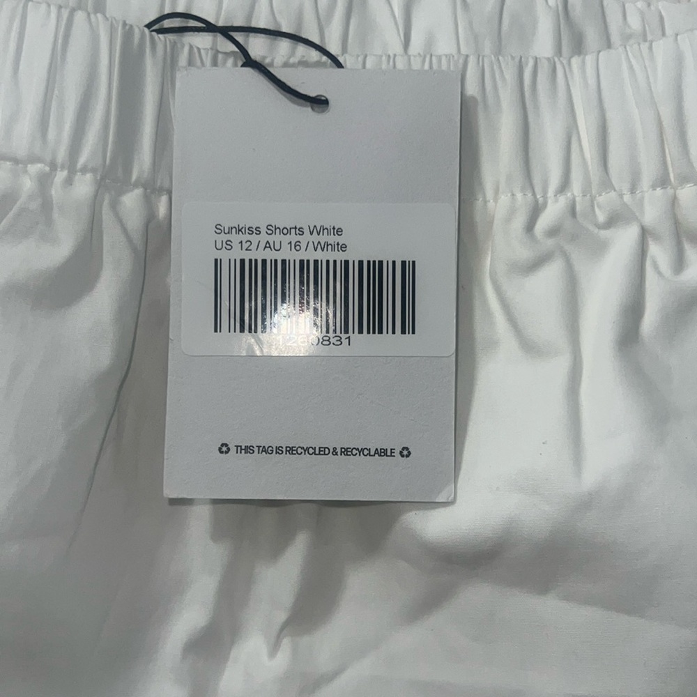 Princess Polly SUNKISS SHORTS WHITE - SIZE 12 - Picture 5 of 6